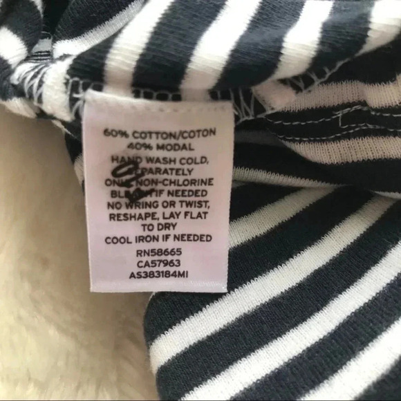 NWOT 1901 Striped Crewneck  Tee - Picture 7 of 7